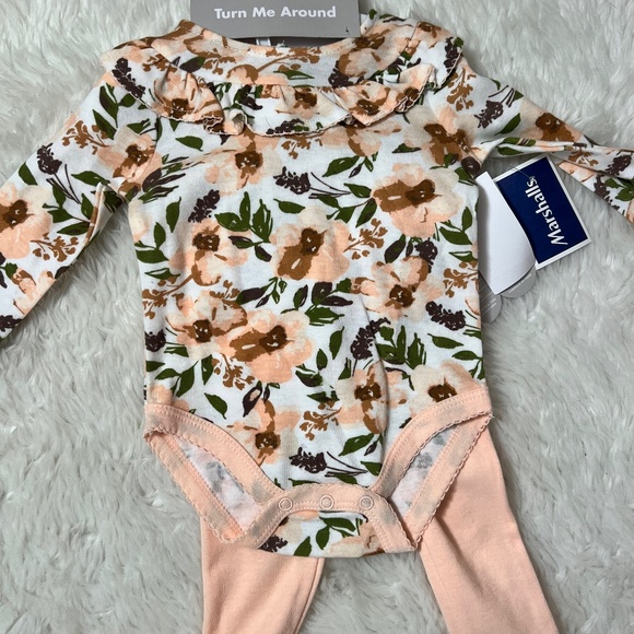 Baby Essentials Other - Baby Essentials 4-Piece Baby Girl Long Sleeve/Pants Outfit Set - 6 months - NWT